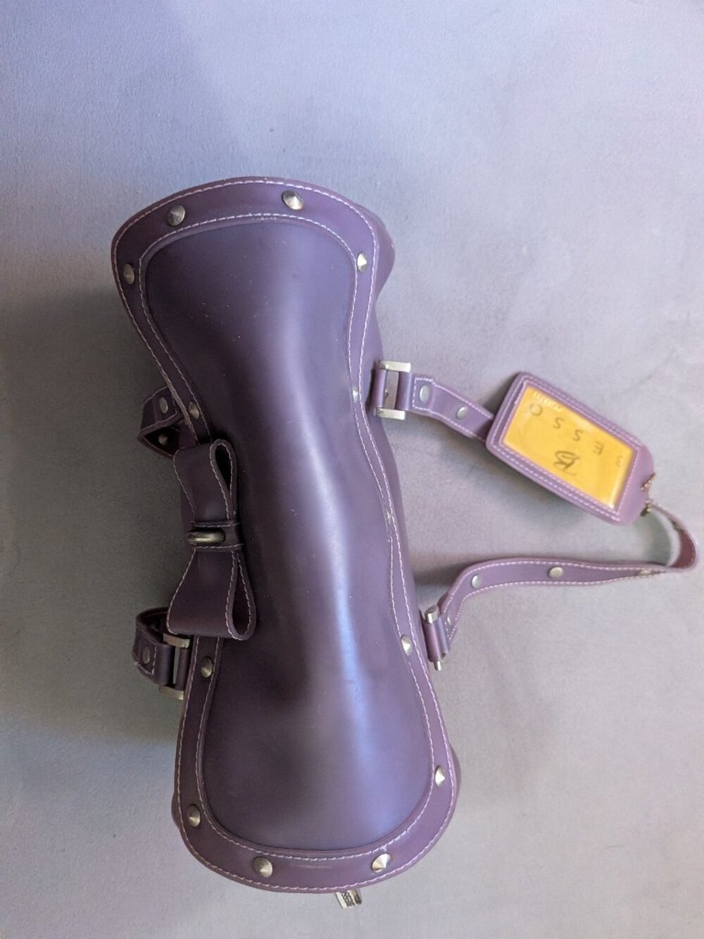 Purple Besso Barrel Handbag